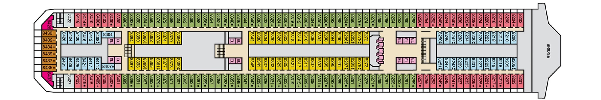 Deck 8 - Verandah plan